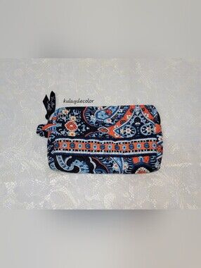 Vera Bradley Marrakesh Zip Cosmetic Pouch Coin Purse Retired Pattern Quilted